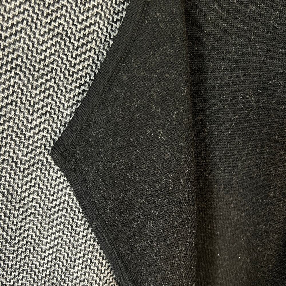 Talbots Drape Front Open Sweater Jacket Chevron M… - image 5